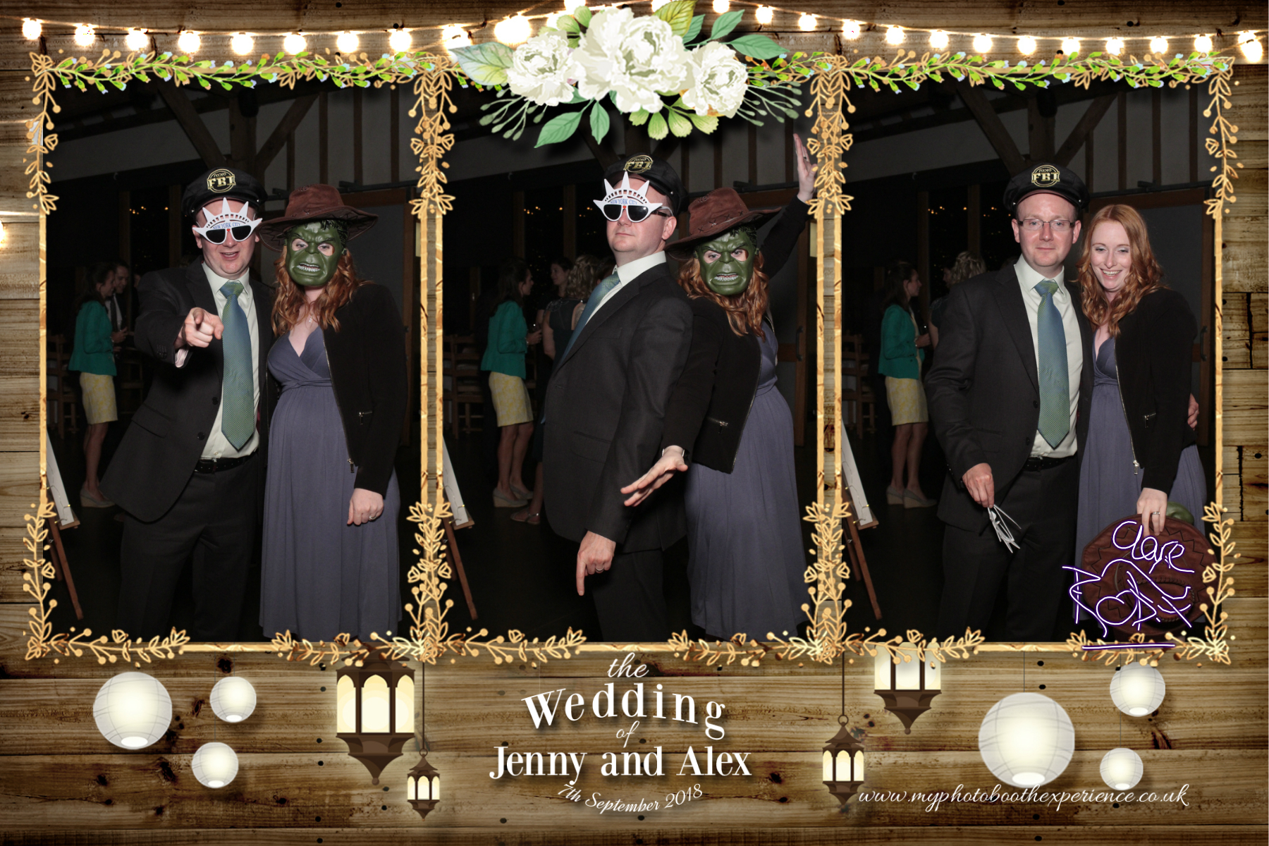 Jenny & Alex's Wedding | View more photos from the event at gallery.myphotoboothexperience.co.uk/u/MyPhotoBoothExperienceLtd/Jenny-Alexs-Wedding
